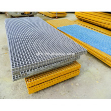 frp grp fibra de vidrio reforzada piso de plástico rejilla de rejilla grating cubierta de rejilla